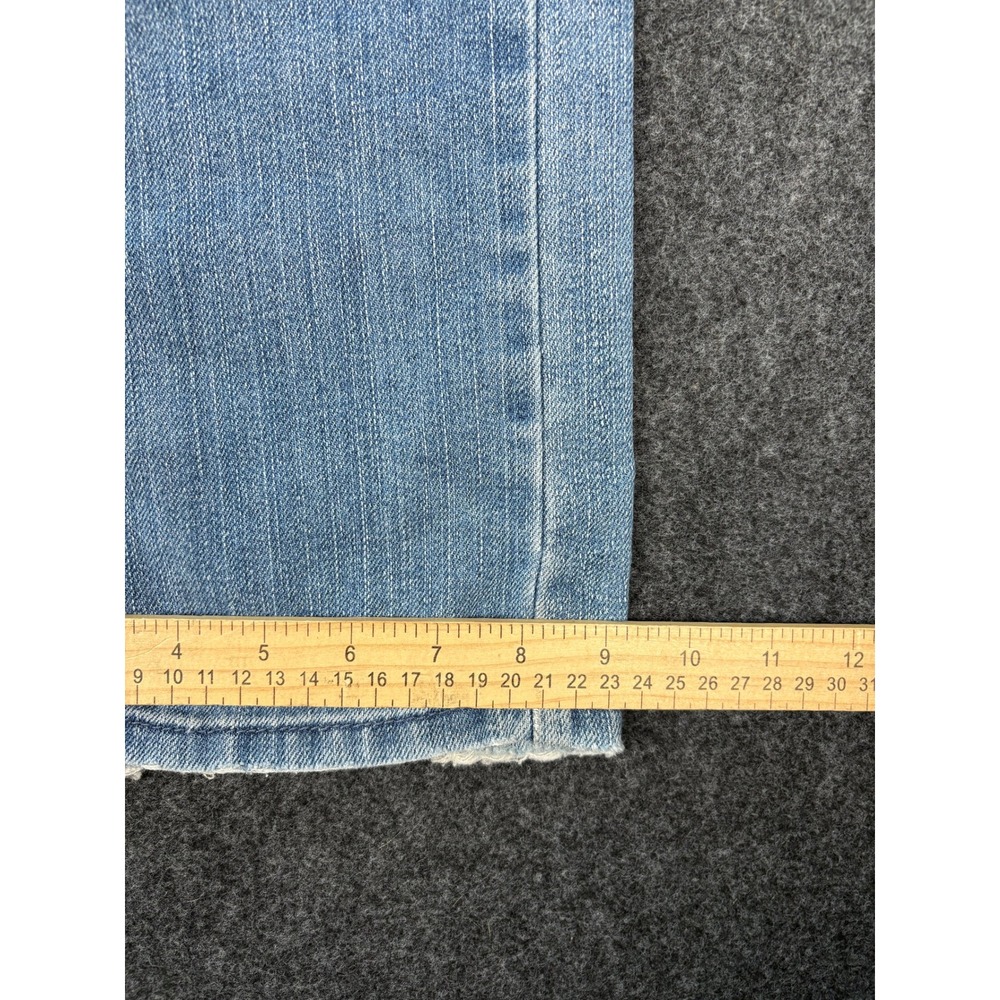 Levi's Womens Low Rise Flare Jeans Light Wash Stretch Denim Size 7M Y2K - Picture 8 of 10